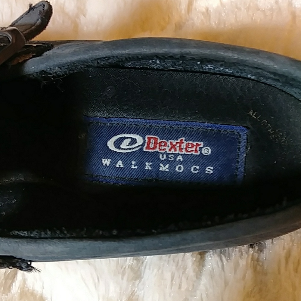 DEXTER WALKMOCS SHOES - NAVY BLUE - SIZE 8 MED. - Picture 4 of 6